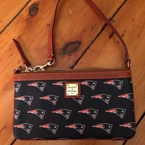 Patriots Dooney & Burke Super Bowl Wristlet